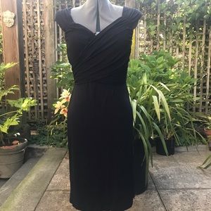 Black Peruvian Collection Wrap Dress